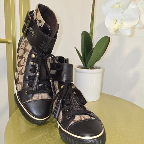 Coach High Top Sneakers - Picture 1 of 8